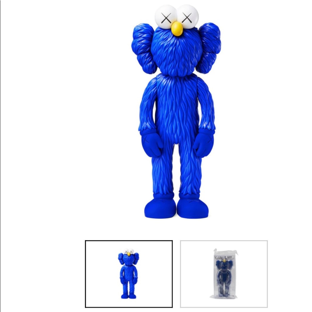 KAWS BFF figure - Blue, MoMA edition release